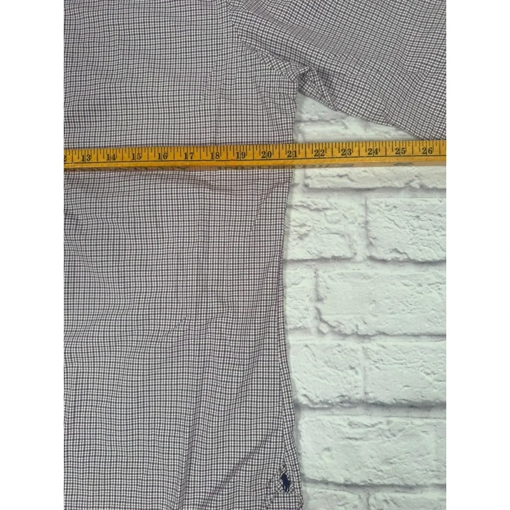 Polo Ralph Lauren Shirt Mens 16-41 Purple‎ Check Long Sleeve Button Up Cotton - Picture 6 of 10